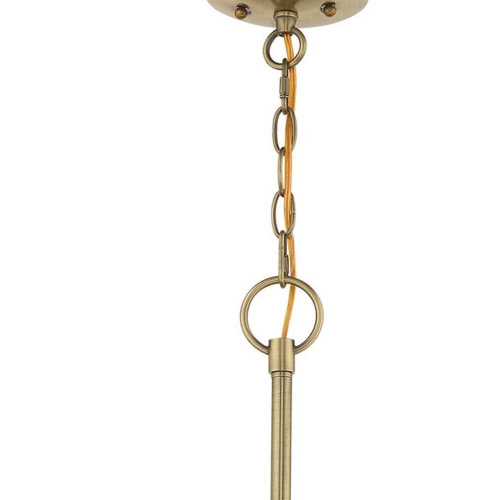 Five Light Dimmable Chandelier With Shades