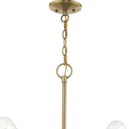 Five Light Dimmable Chandelier With Shades