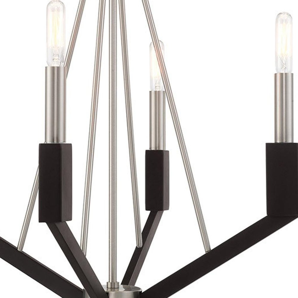 Four Light Dimmable Chandelier With Shades