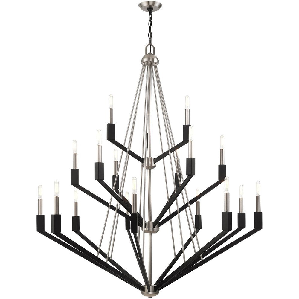 Multi Light Dimmable Chandelier With Shades