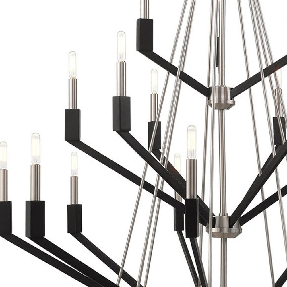 Multi Light Dimmable Chandelier With Shades