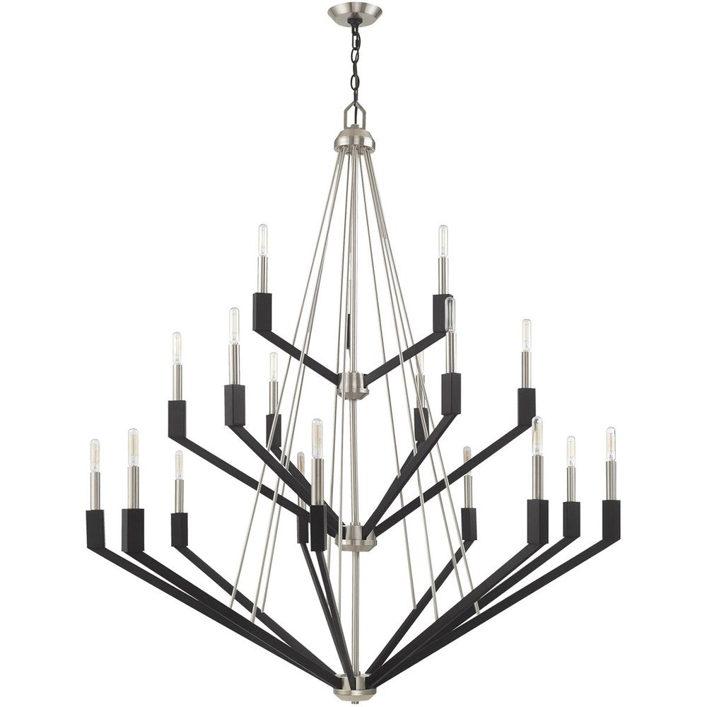 Multi Light Dimmable Chandelier With Shades