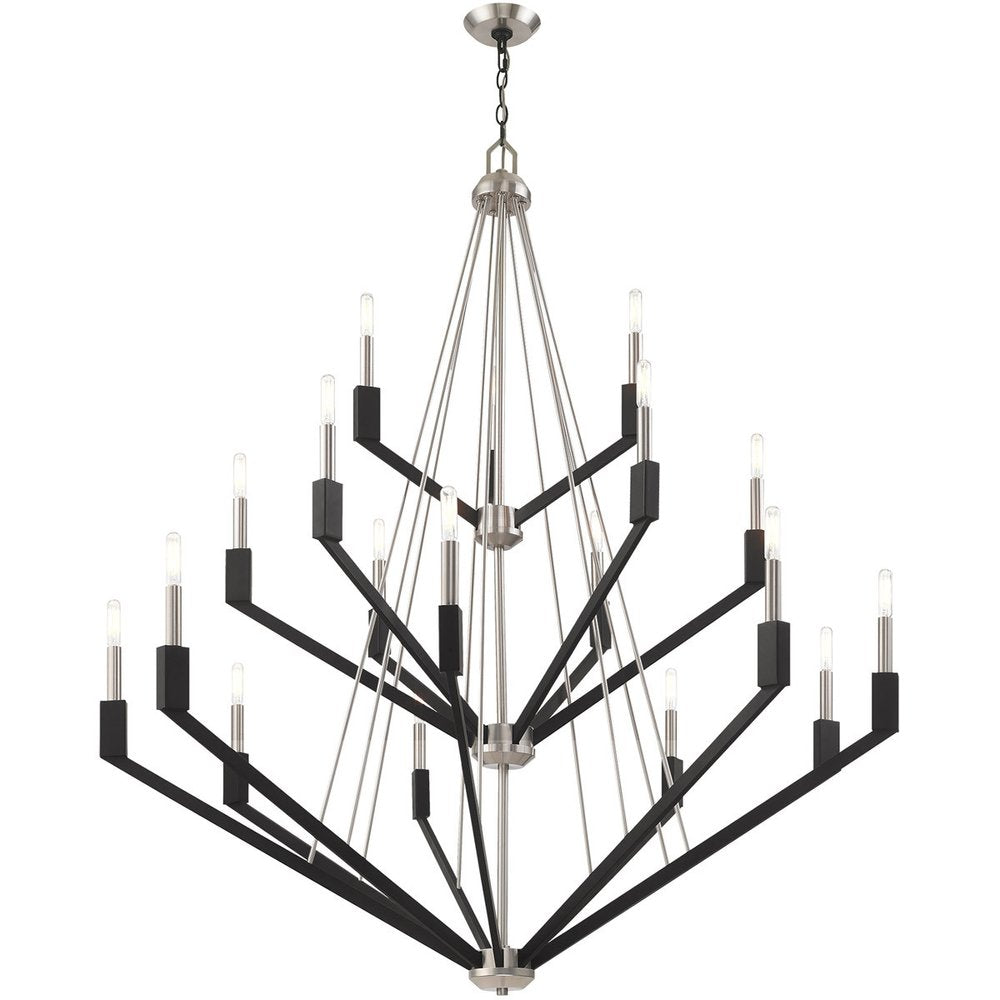 Multi Light Dimmable Chandelier With Shades