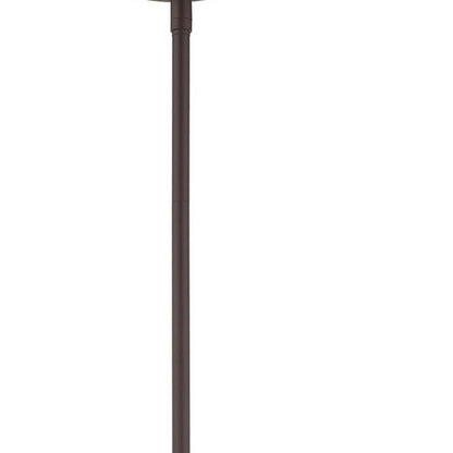 Bronze Five Light Dimmable Chandelier With Shades