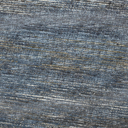 50" X 70" Blue And Gold Abstract Polyester Woven Plush Throw Blanket