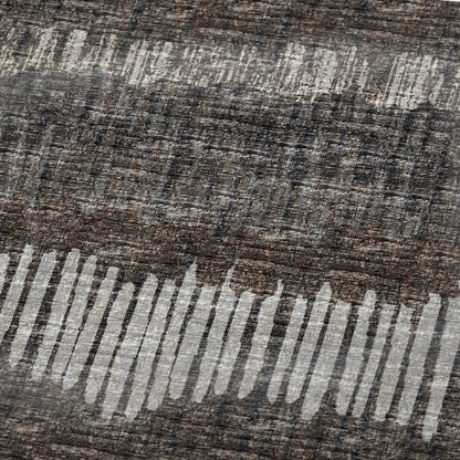 50" X 70" Brown And Beige Abstract Microfiber Plush Throw Blanket