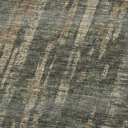 50" X 70" Green And Wheat Abstract Polyester Woven Plush Throw Blanket
