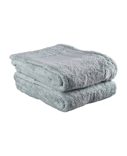 Set of Two Sea Green Cotton 30" X 54" Quick Dry Terry Cloth Bath Towels