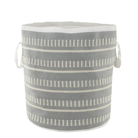 21" Blue Nesting Fabric Basket