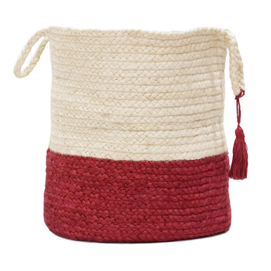 17" Ivory Nesting Jute Basket