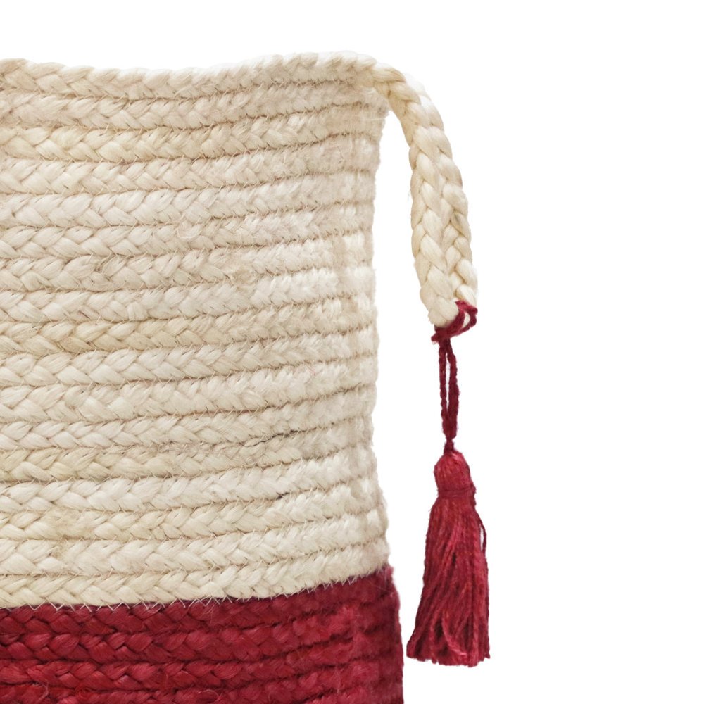 17" Ivory Nesting Jute Basket