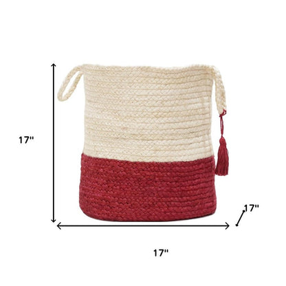 17" Ivory Nesting Jute Basket