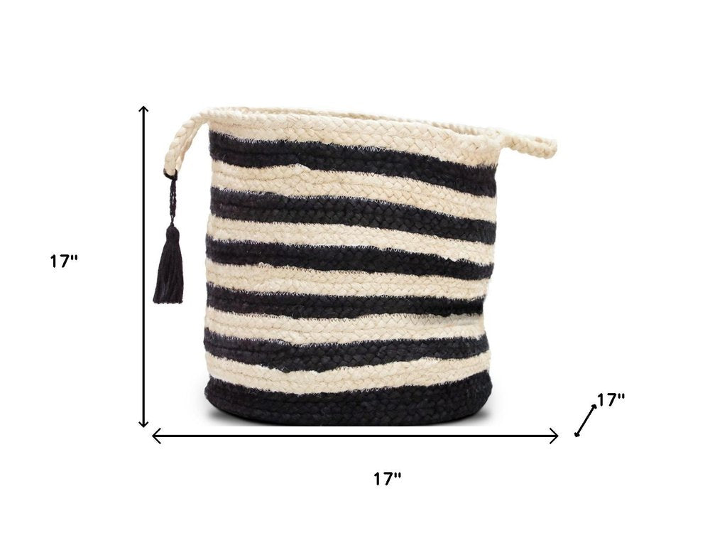 17" Ivory Nesting Jute Basket