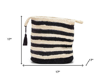 17" Ivory Nesting Jute Basket