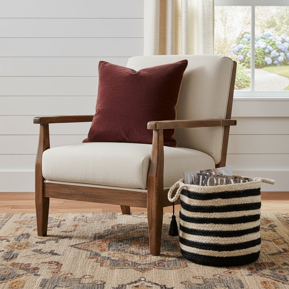 17" Ivory Nesting Jute Basket