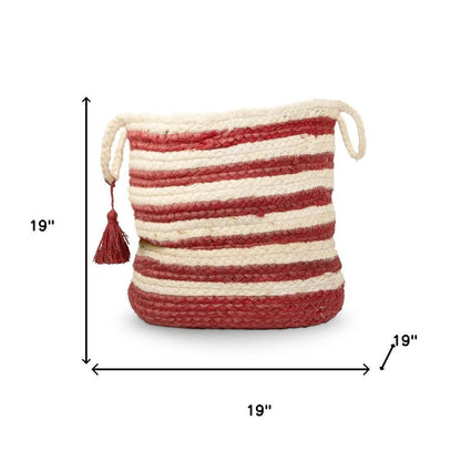 19" Ivory Nesting Jute Basket