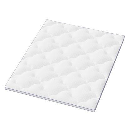2" White Cotton Queen Mattress Topper