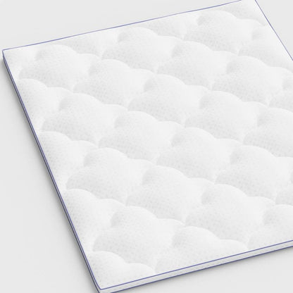 2" White Cotton Extra-long Twin Mattress Topper