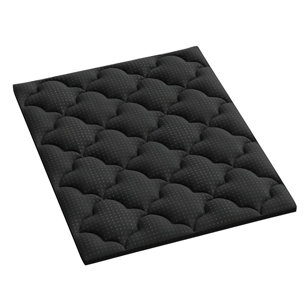 2" Black Cotton Twin Mattress Topper