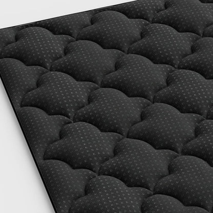 2" Black Cotton Twin Mattress Topper