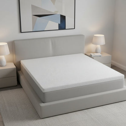 2" White Gel Memory Foam Twin Mattress Topper