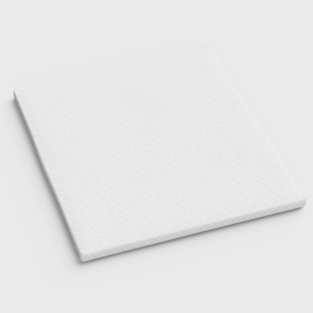 4" White Memory Foam Queen Mattress Topper