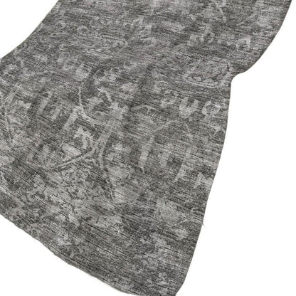 50" X 70" Charcoal And Gray Damask Polyester Woven Plush Throw Blanket
