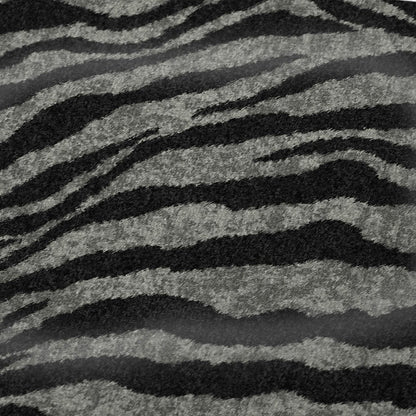 50" X 70" Black And Gray Zebra Plush Throw Blanket