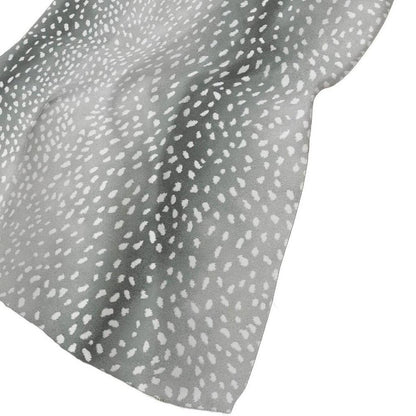 50" X 70" Gray And Ivory Animal Print Polyester Woven Plush Throw Blanket