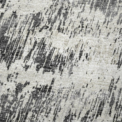 50" X 70" Gray And Silver Abstract Polyester Woven Plush Throw Blanket