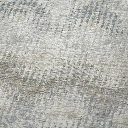 50" X 70" Linen And Gray Geometric Microfiber Plush Throw Blanket
