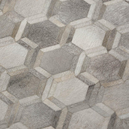 50" X 70" Gray And Ivory Geometric Microfiber Plush Throw Blanket