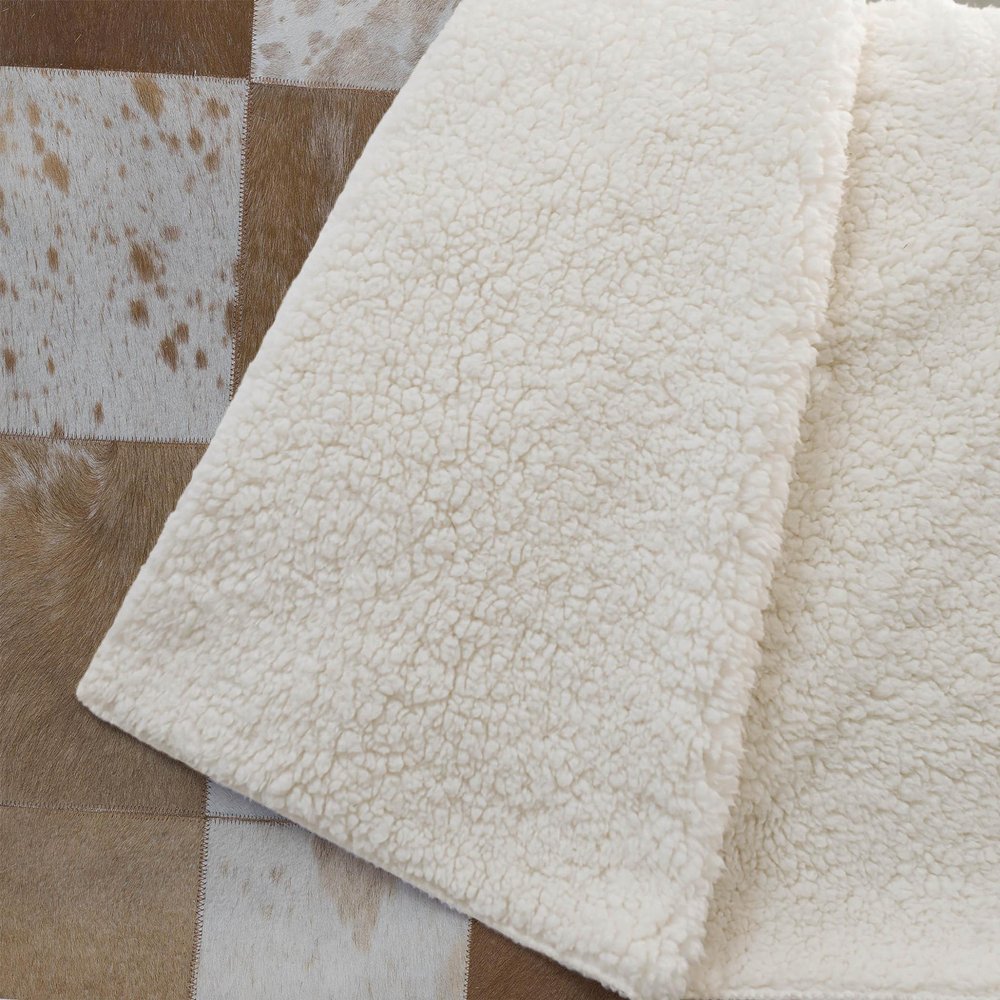 50" X 70" Brown And Ivory Animal Print Microfiber Plush Throw Blanket