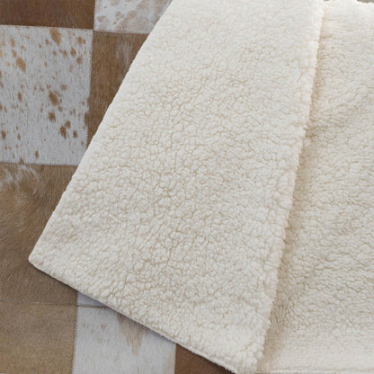 50" X 70" Brown And Ivory Animal Print Microfiber Plush Throw Blanket
