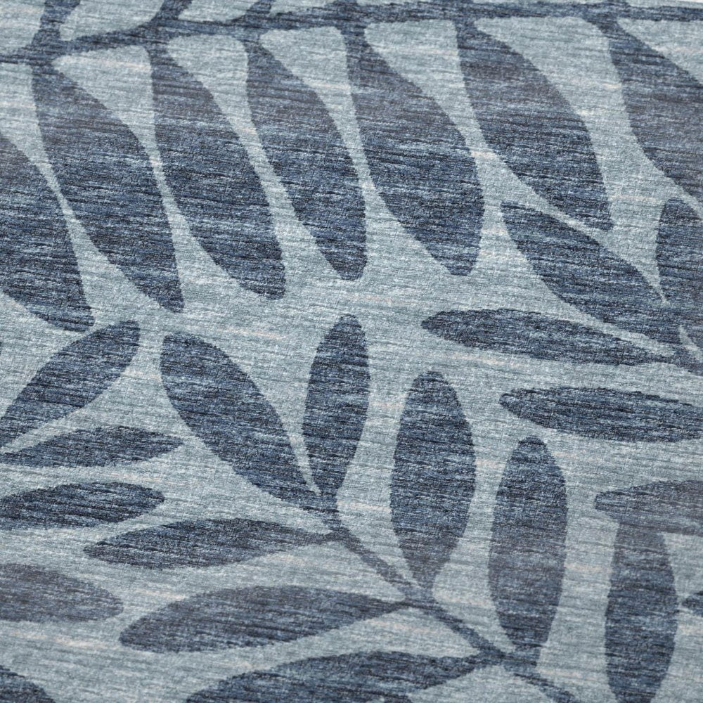 50" X 70" Blue And Sky Blue Floral Polyester Woven Plush Throw Blanket