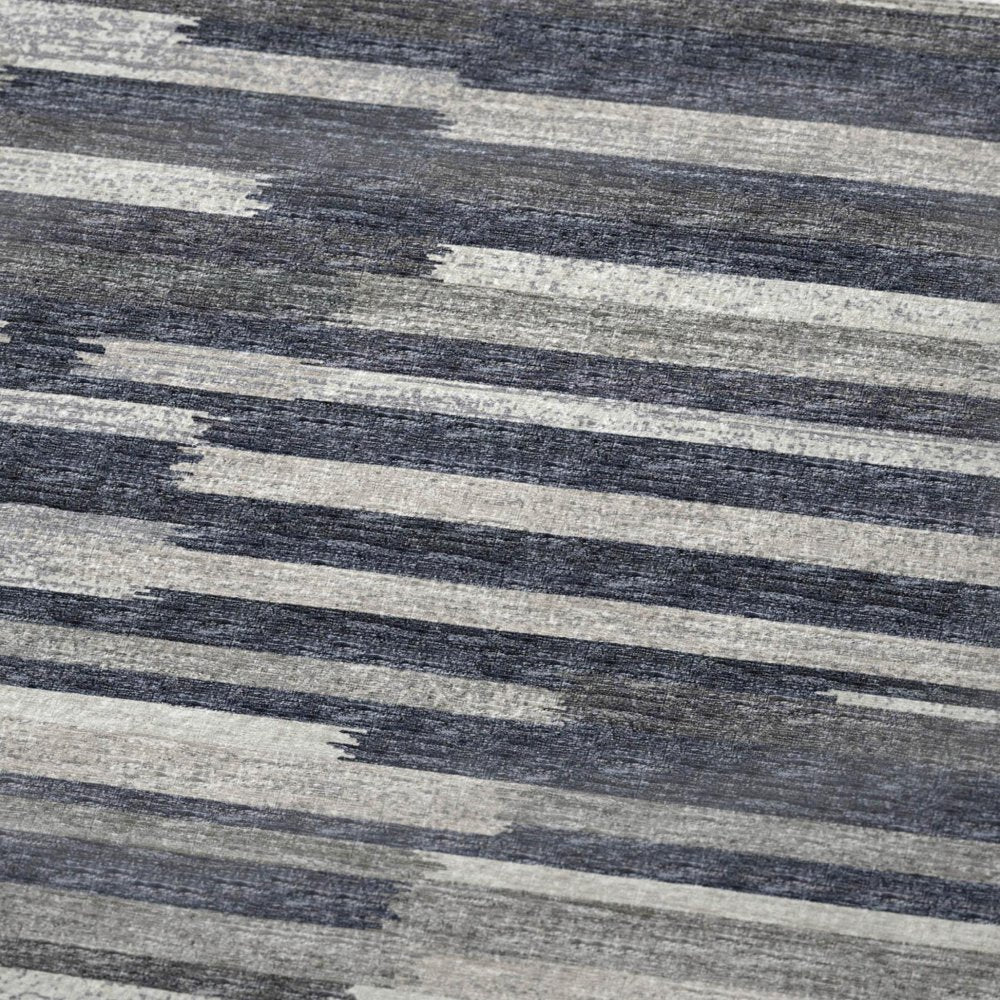 50" X 70" Gray And Charcoal Abstract Polyester Woven Plush Throw Blanket