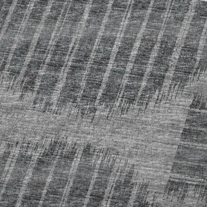 50" X 70" Charcoal And Gray Geometric Polyester Woven Plush Throw Blanket