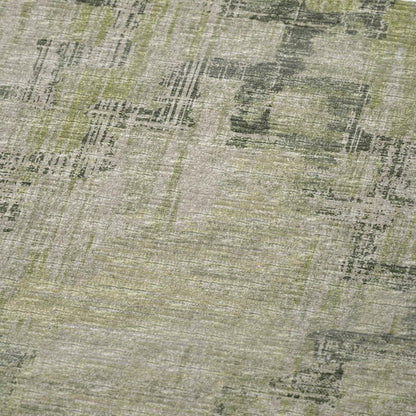 50" X 70" Green And Beige Abstract Polyester Woven Plush Throw Blanket