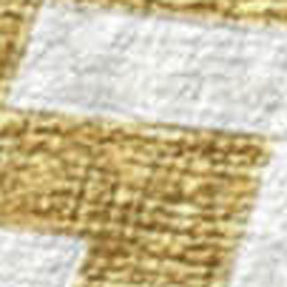 50" X 70" Gold Ivory And Gray Geometric Polyester Woven Plush Throw Blanket