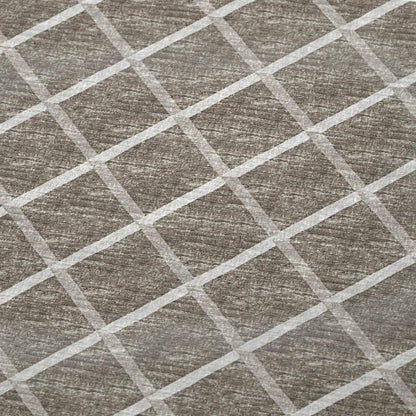 50" X 70" Taupe And Beige Geometric Microfiber Plush Throw Blanket