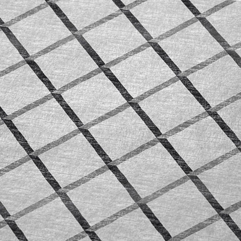 50" X 70" Gray And Ivory Geometric Microfiber Plush Throw Blanket