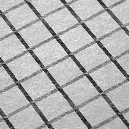 50" X 70" Gray And Ivory Geometric Microfiber Plush Throw Blanket