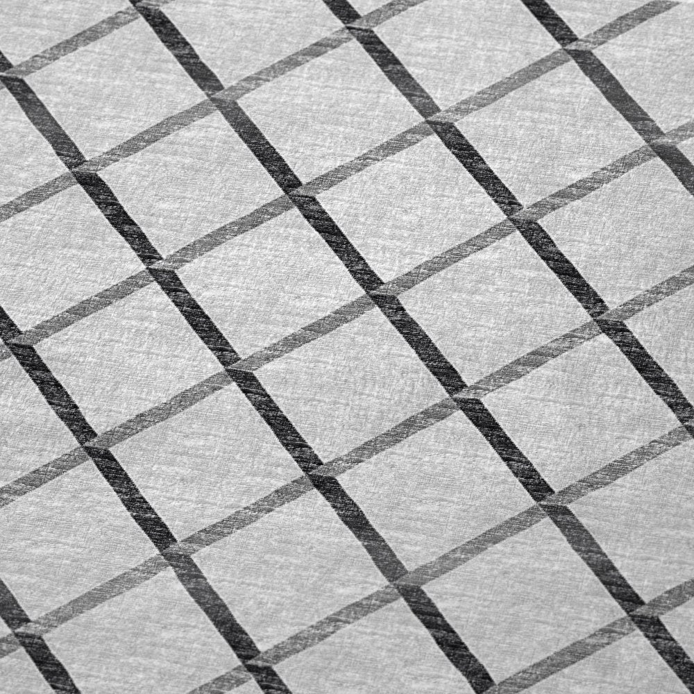 50" X 70" Gray And Ivory Geometric Microfiber Plush Throw Blanket