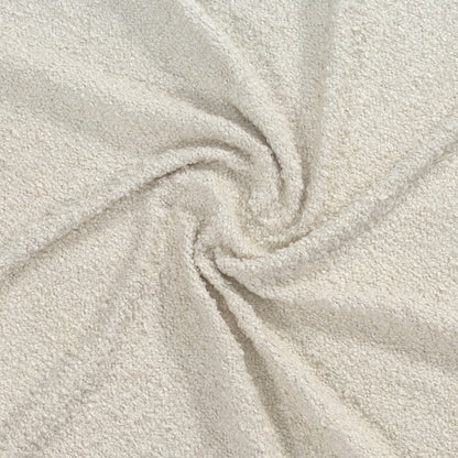 50" X 60" Ivory And Brown Color Block Polyester Woven Throw Blanket