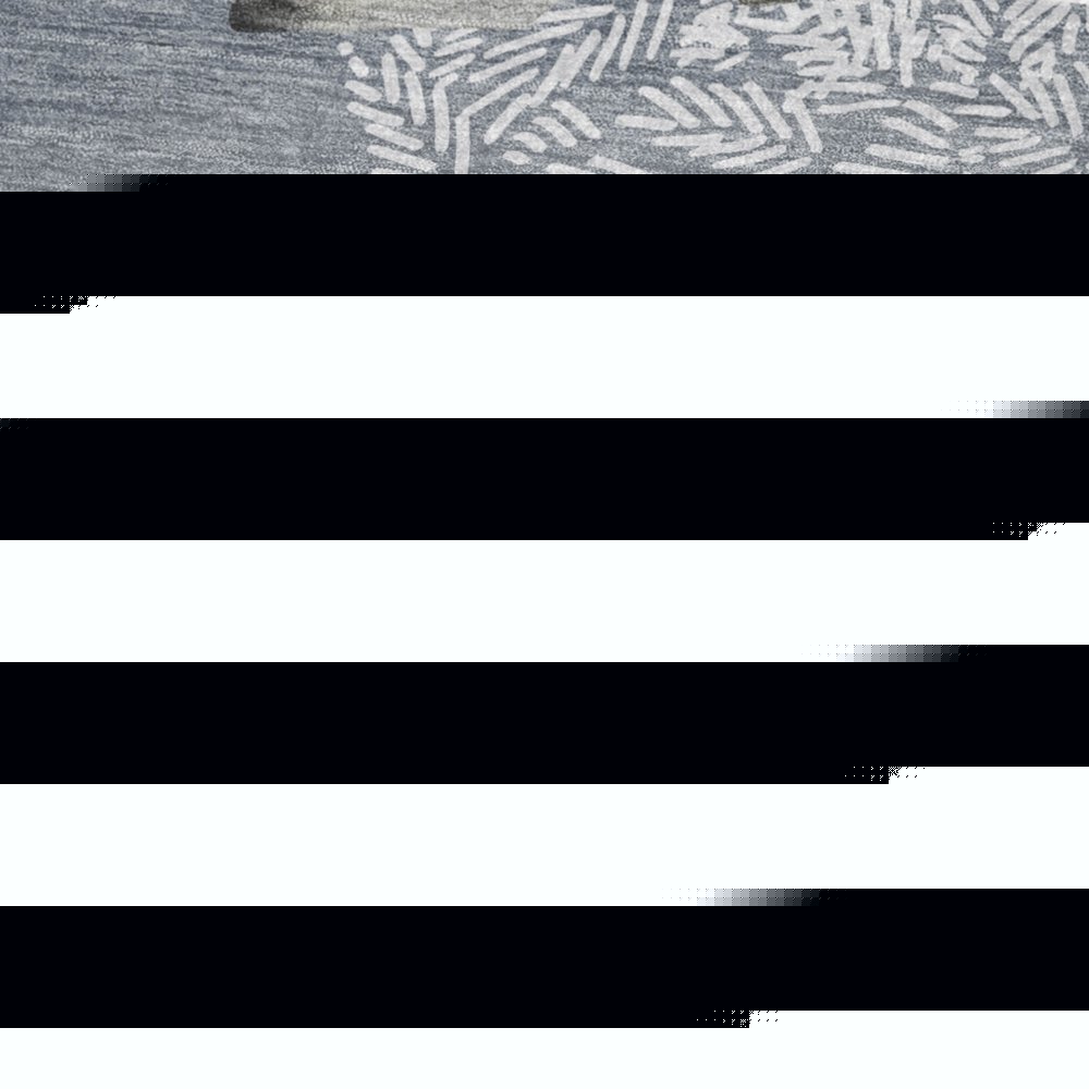 50" X 70" Gray And Silver Animal Print Polyester Woven Plush Throw Blanket