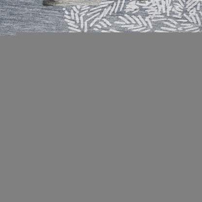 50" X 70" Gray And Silver Animal Print Polyester Woven Plush Throw Blanket