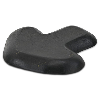 7" Black And Gold Cast Iron Handmade Mushroom Trinket Tray