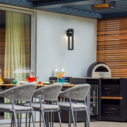Black LED Dimmable Outdoor Hanging Light