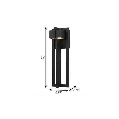 Black LED Dimmable Outdoor Hanging Light