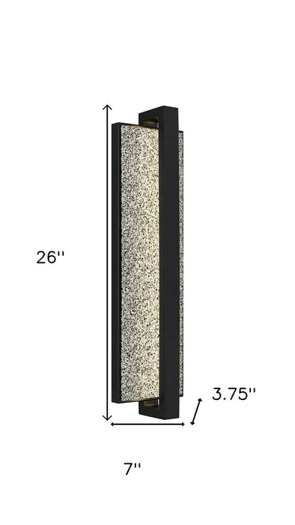 Black LED Dimmable Outdoor Hanging Light